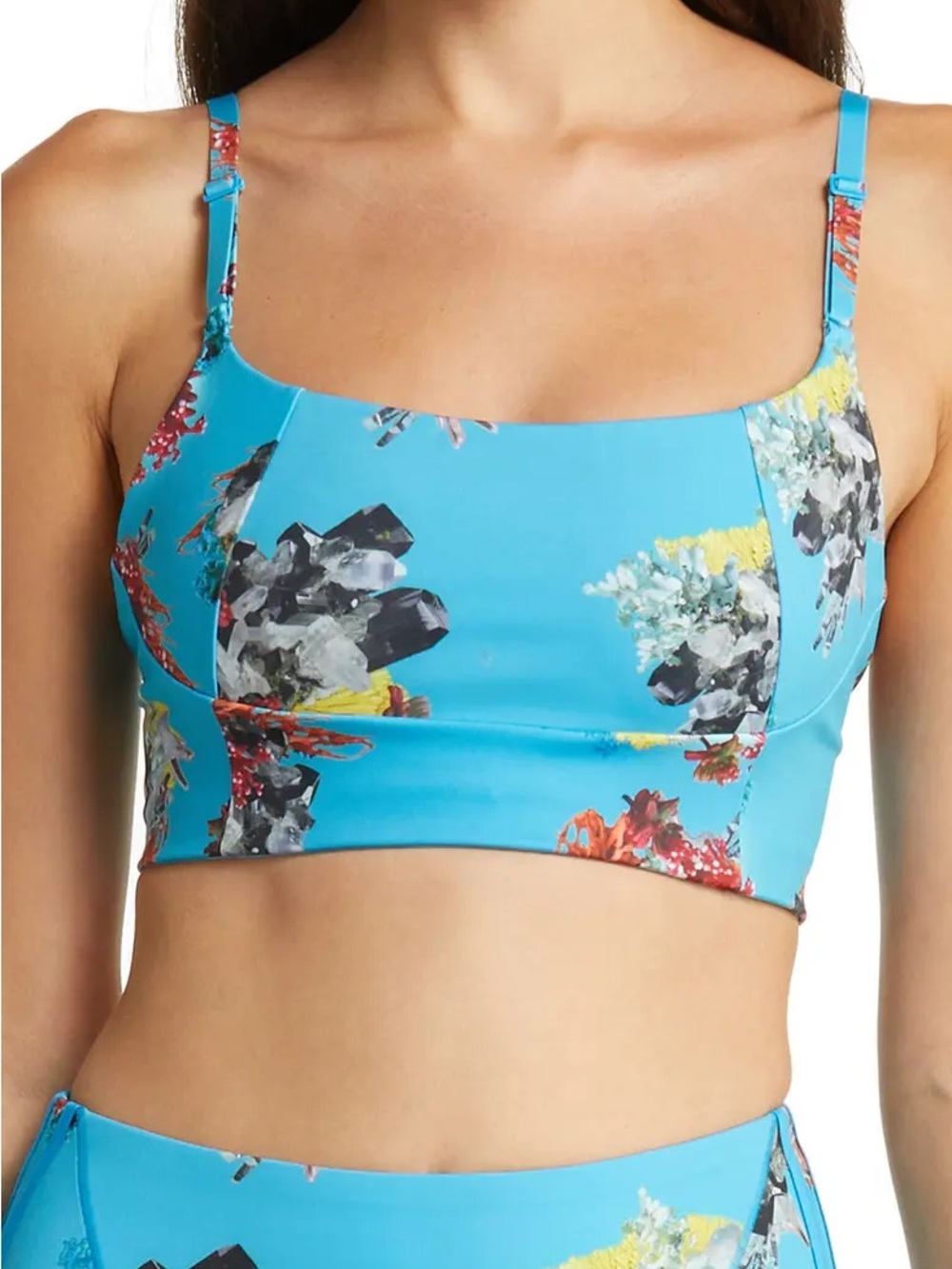 Adidas x IVY PARK floral sports bra